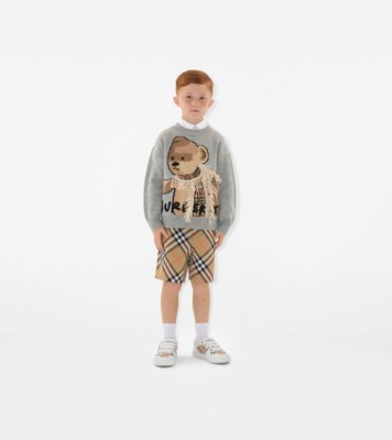 Burberry キッズ　110 トーマスベア　ニット　トレーナー BURBERRY 美品 バーバリー キッズ ノバチェック柄 トーマスベア