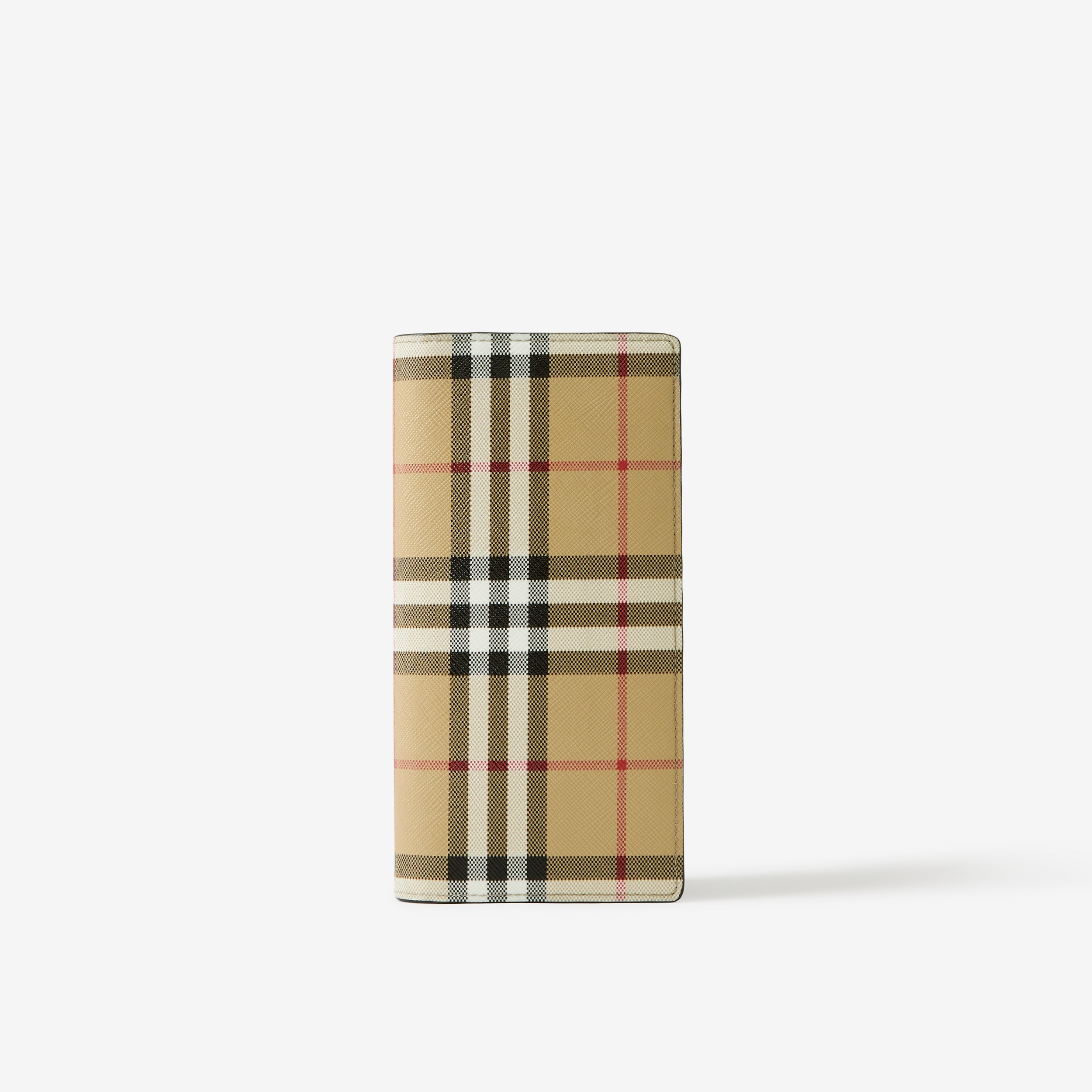 Vintage Check Continental Wallet in Archive Beige - Men | Burberry® Official - 1