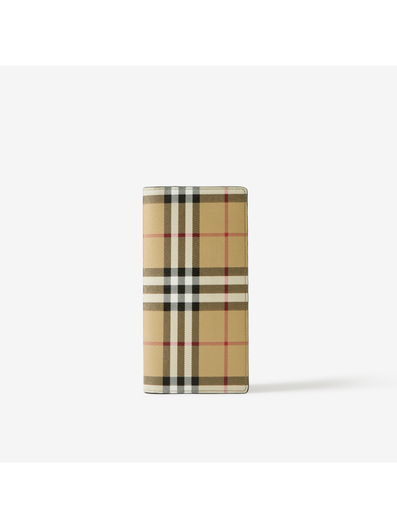 Vintage Check and Leather Continental Wallet in Archive Beige - Men |  Burberry® Official