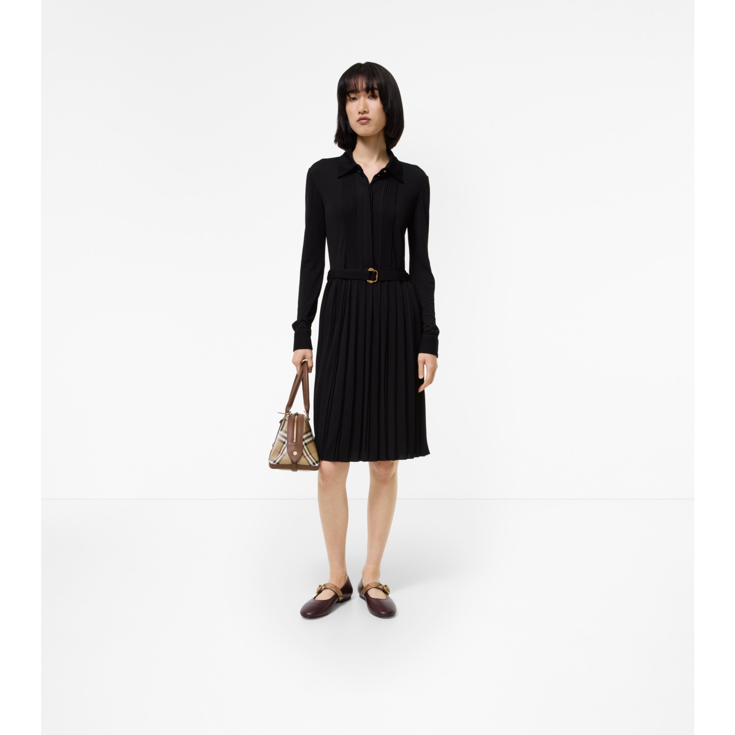 Belted Viscose Dress