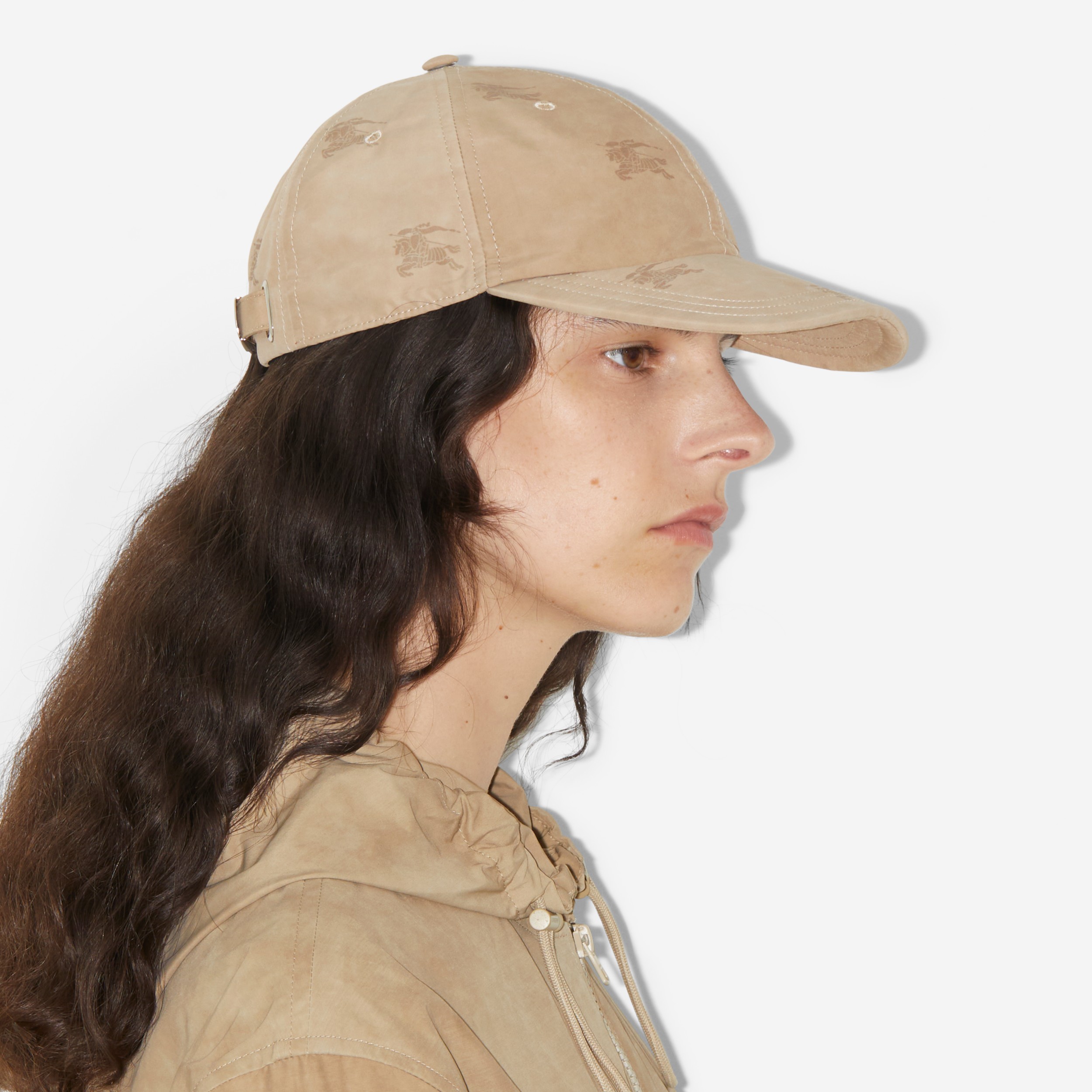 EKD Technical Cotton Baseball Cap in Soft Fawn Burberry® Official