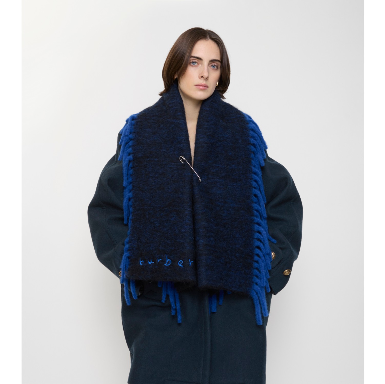 Alpaca Wool Blend Happy Scarf