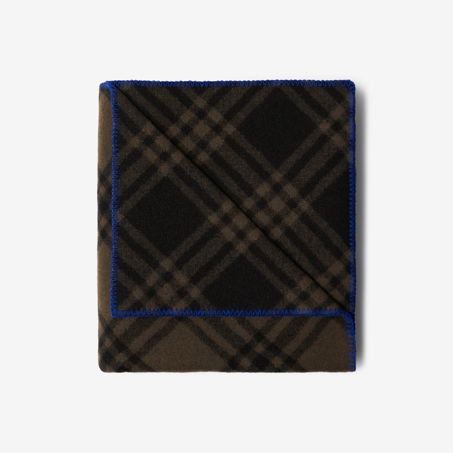 Check Wool Blanket in Otter | Burberry® Official