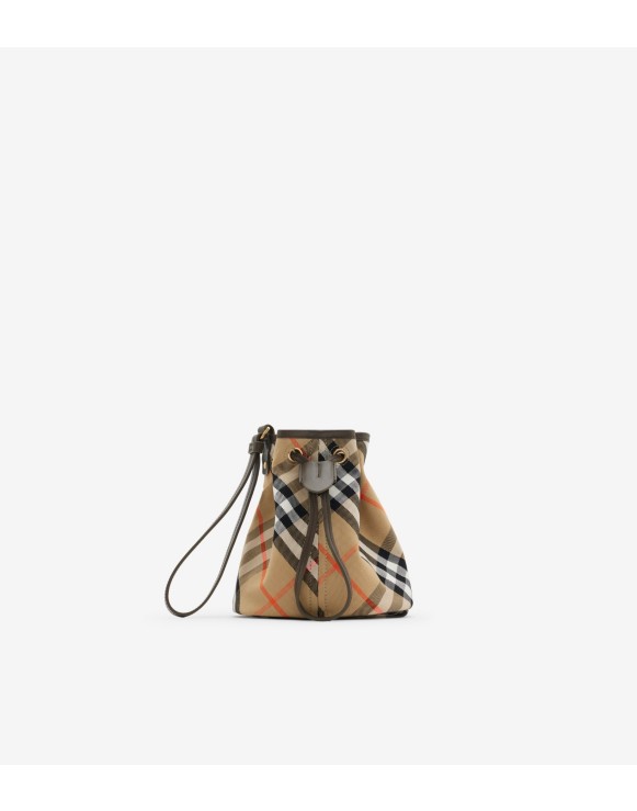 Check Drawstring Pouch​