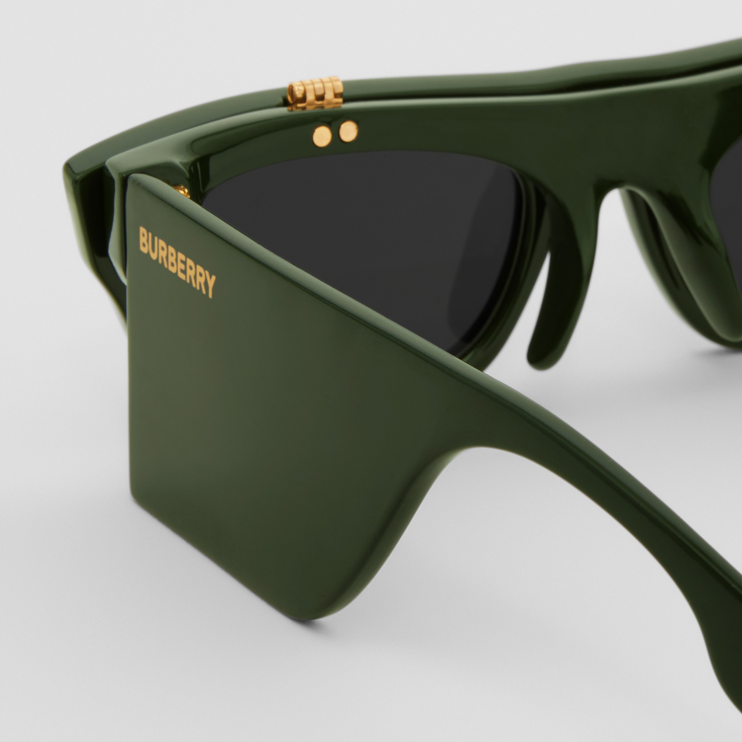 Hochklappbare Cat-Eye-Sonnenbrille „Palmer“ (Dunkelgrün) - Damen | Burberry® - 2