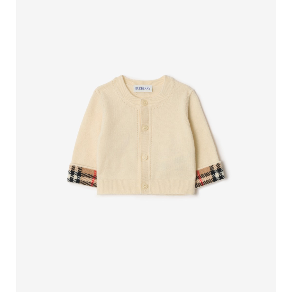 Burberry Childrens Cashmere Two-piece Baby Gift Set In Neutral
