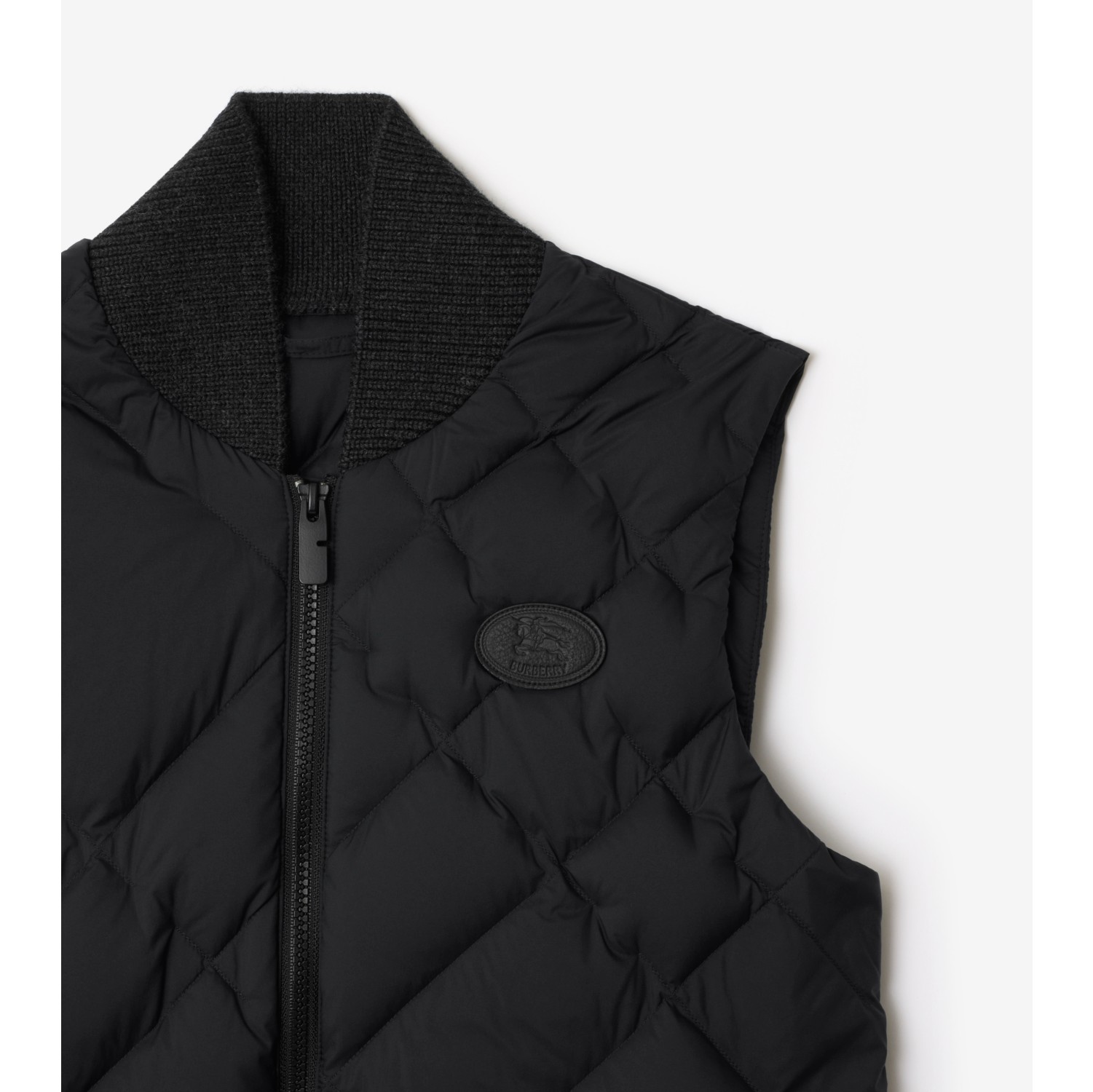 Check-stitch Nylon Gilet