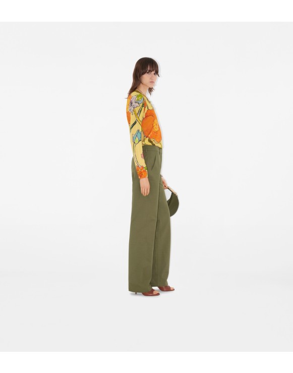 Highgrove Cascading Flowers Wool Sweater