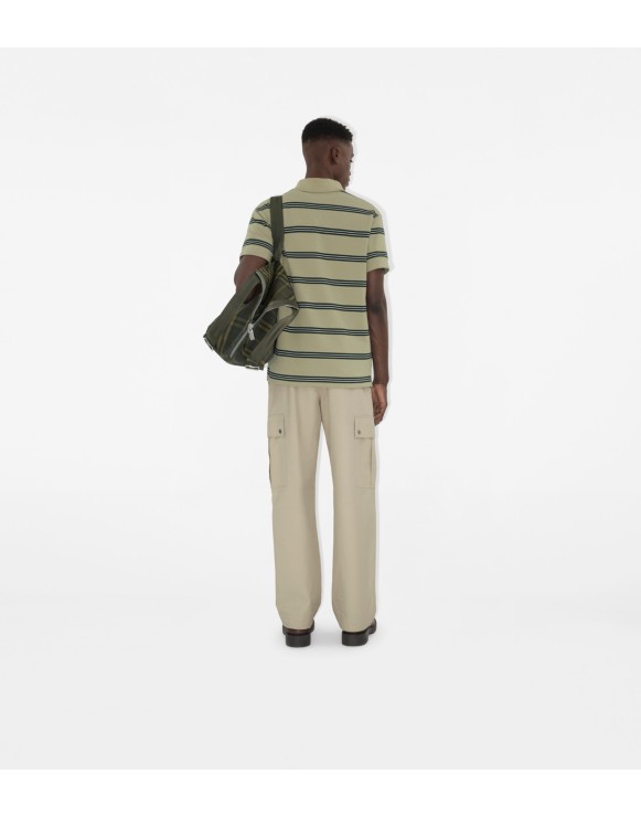 Striped Cotton Polo Shirt