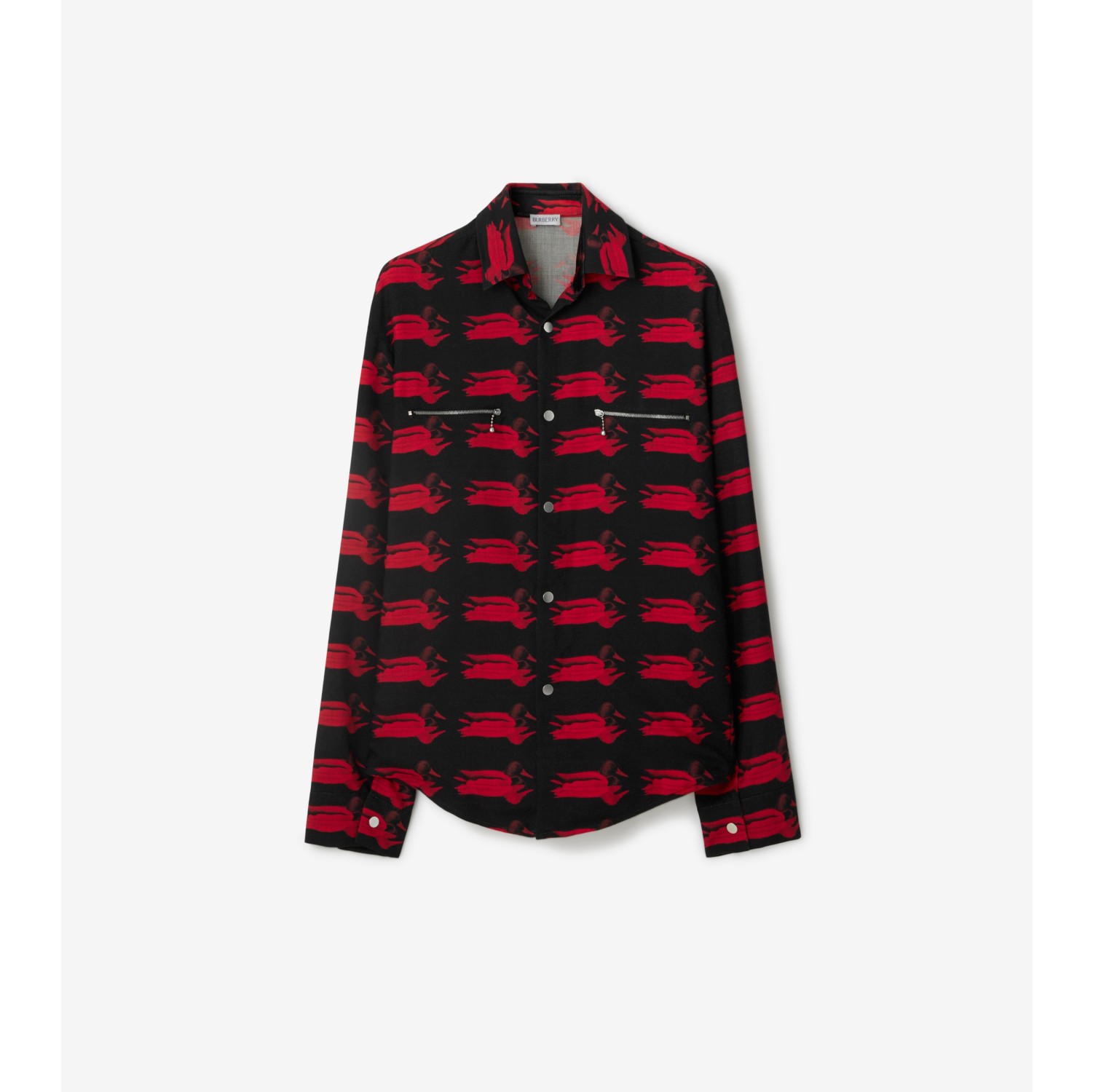 black and red burberry shirt