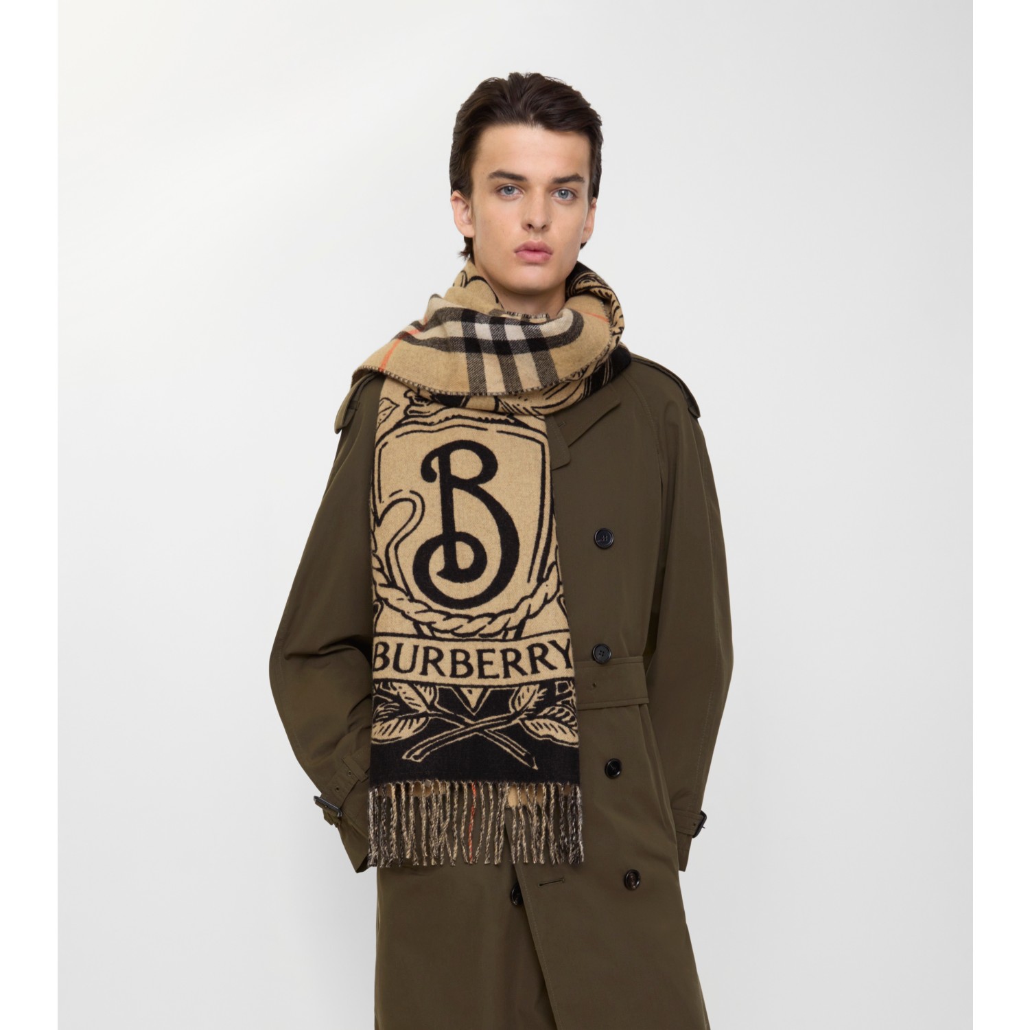 Wide Reversible Stormy Knight Scarf
