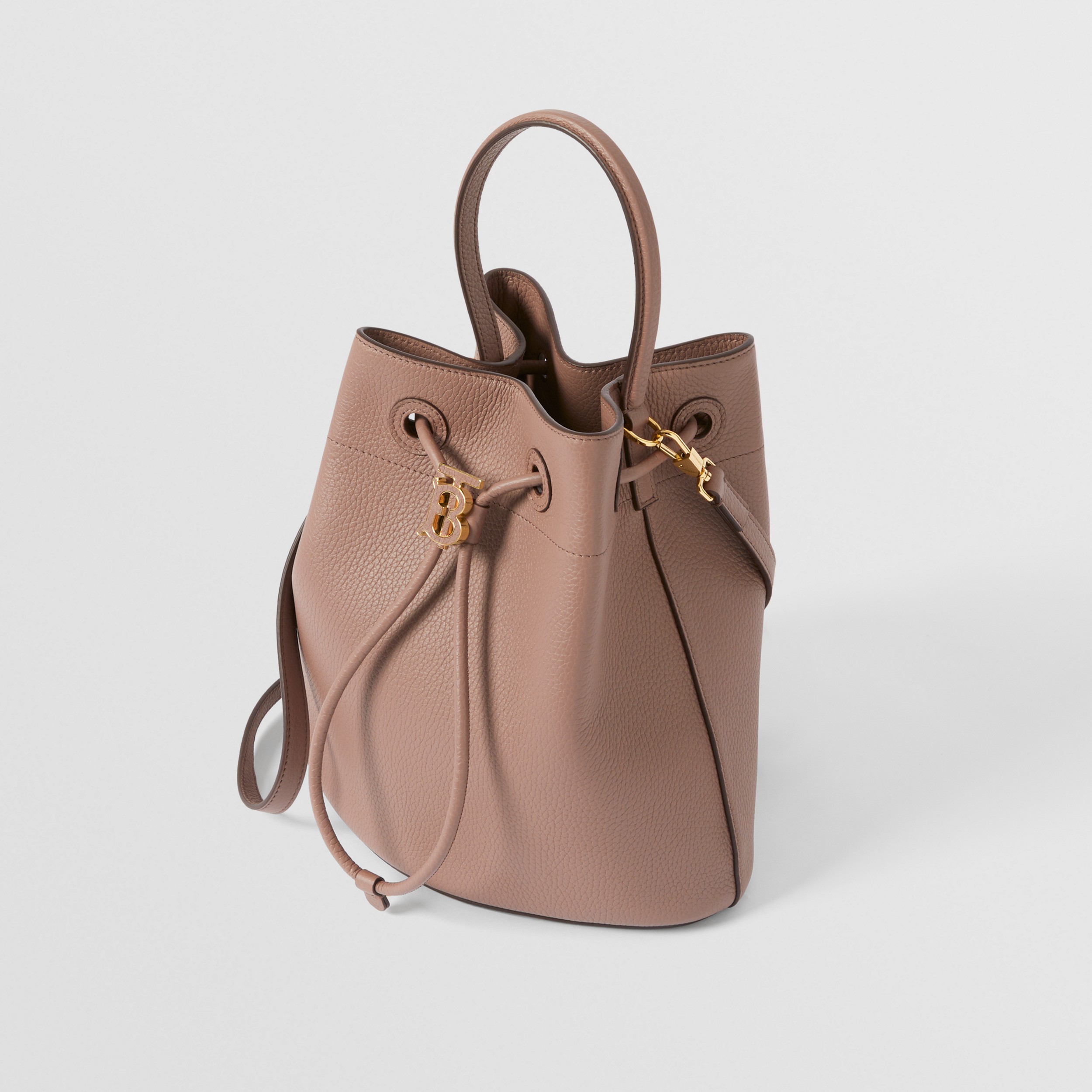 Small TB Bucket Bag in Light Saddle Brown - Women | Burberry® Official - 4