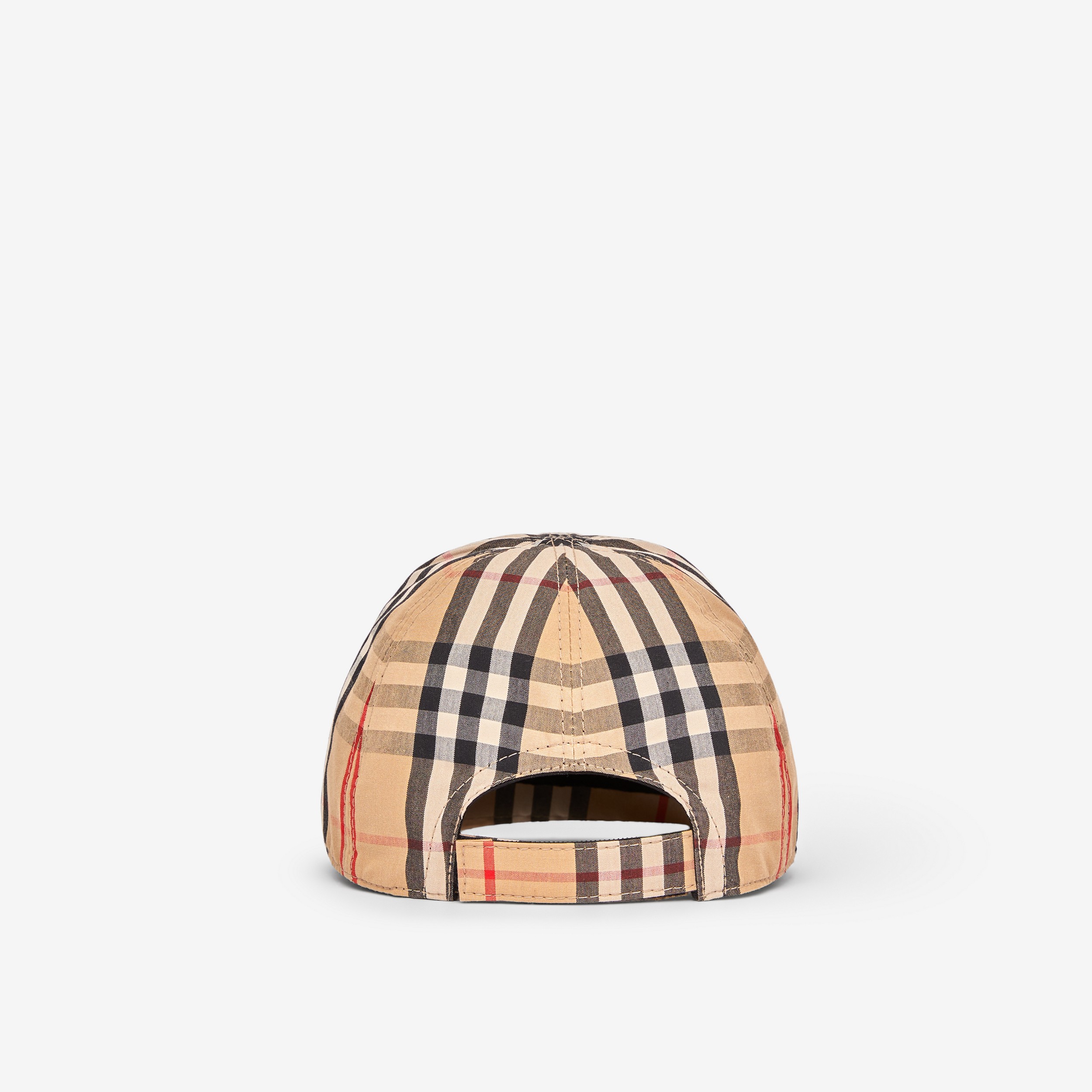 Vintage Check and Icon Stripe Cotton Baseball Cap in Archive Beige - Children | Burberry® Official - 3