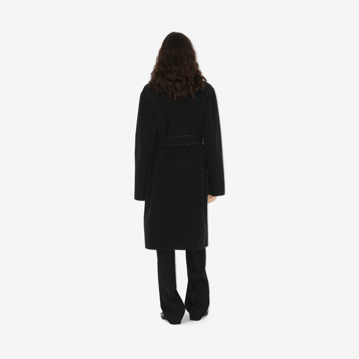 Reversible Check Wool Coat in Birch Brown - Women | Burberry® Official