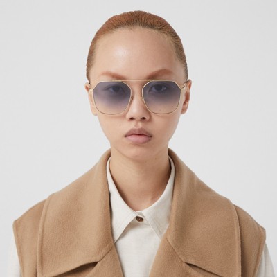burberry geometric sunglasses