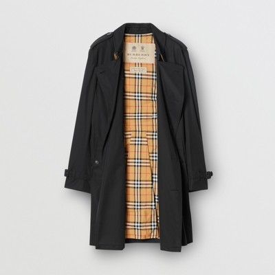 black burberry coat