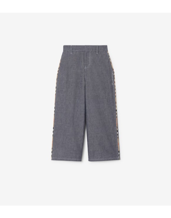 Hose aus Chambray-Baumwolle