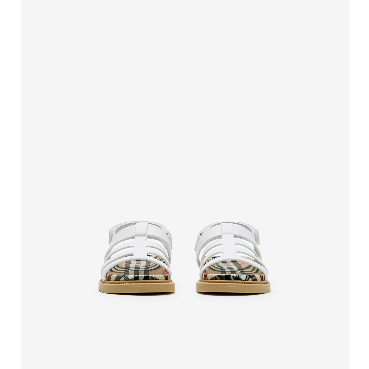 White burberry sale sandals