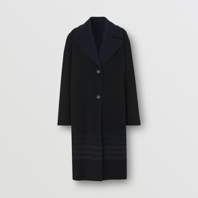 women's black long winter coat