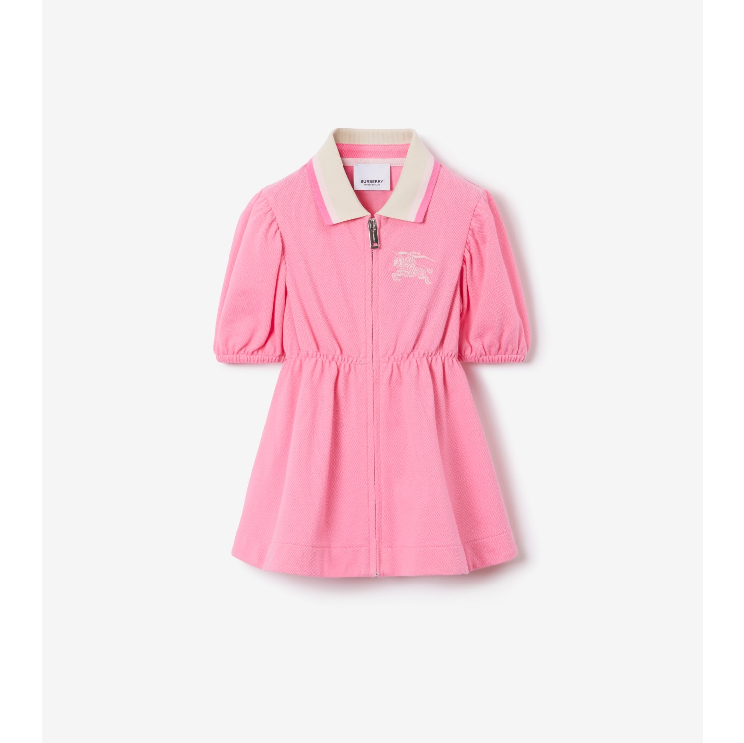 EKD Cotton Polo Shirt Dress in Soft Bubblegum Pink - Children ...