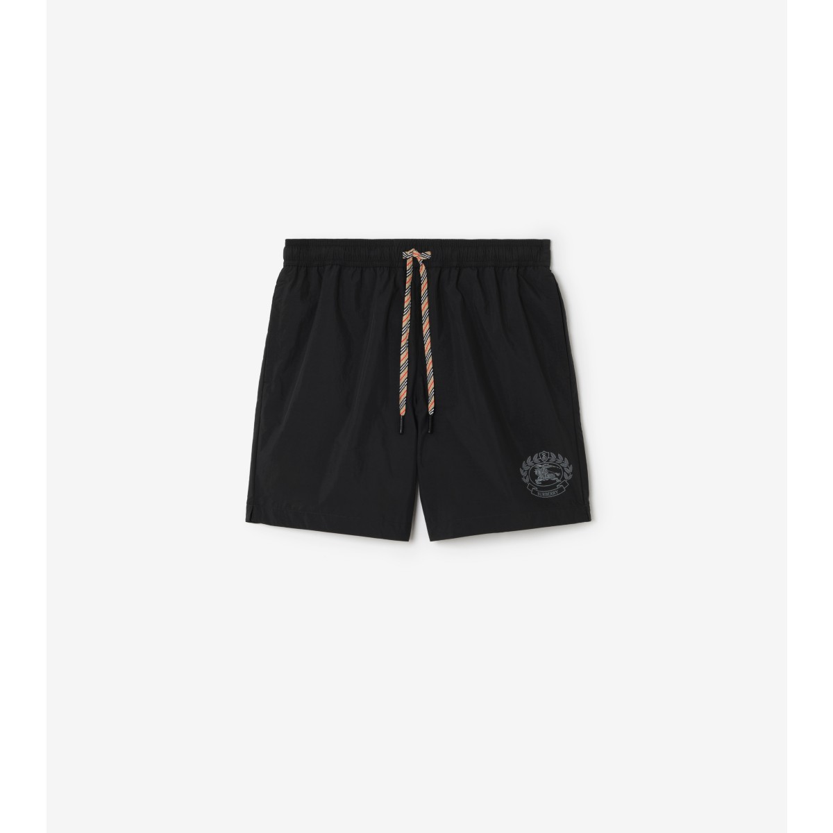  Stripe Knight Crest Swim Shorts