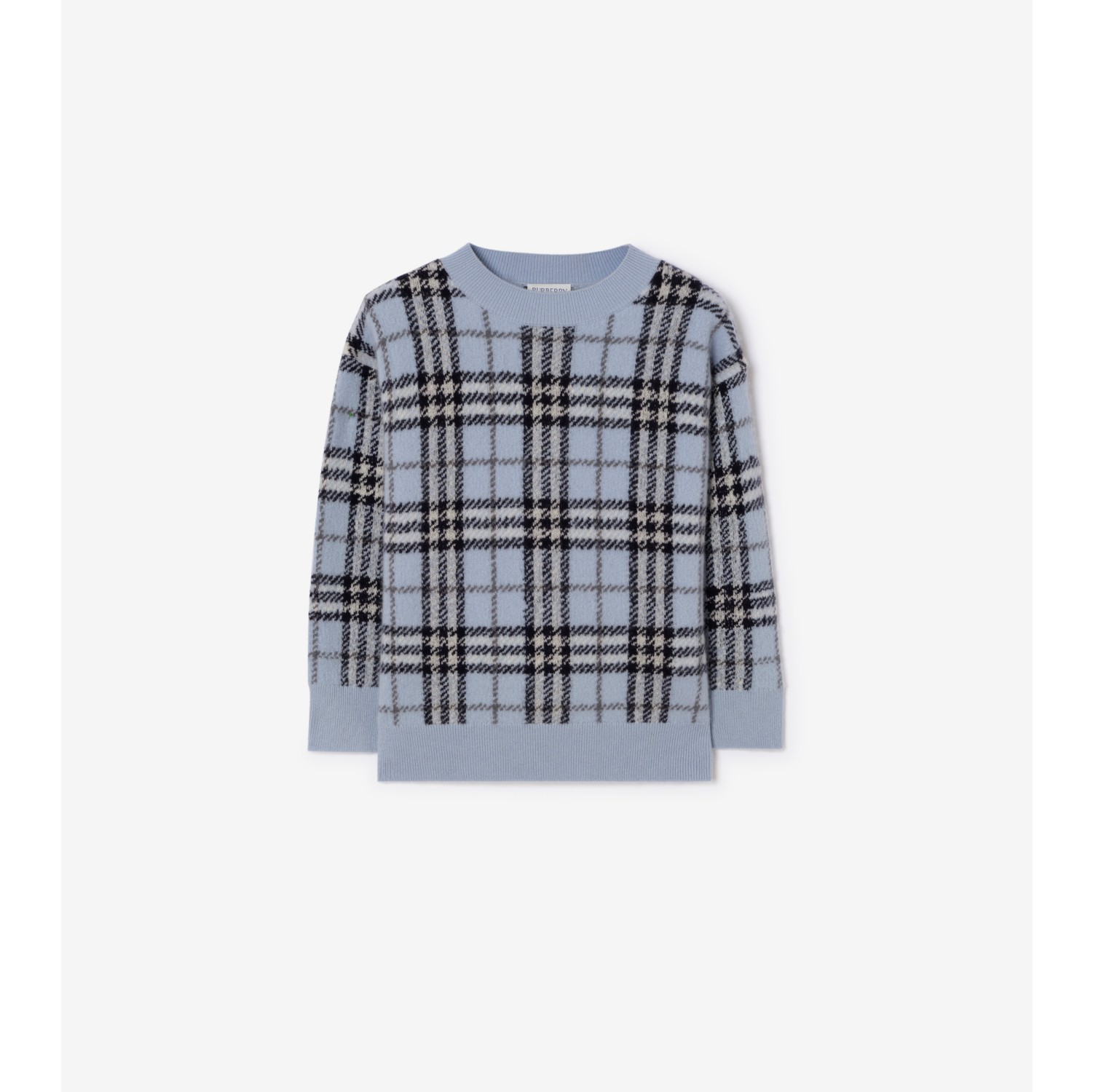 Check Wool Cashmere Sweater