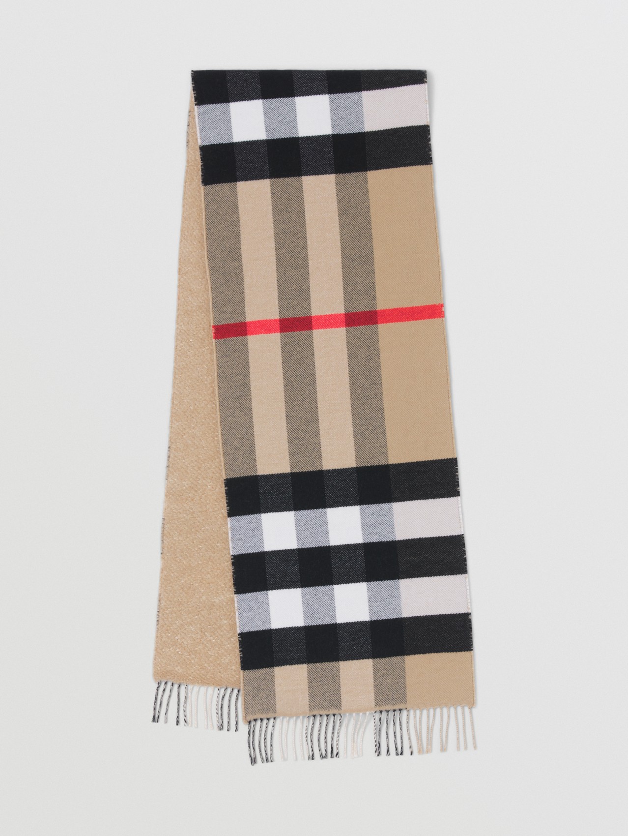 Vintage Check Cashmere Blend Scarf in Archive Beige