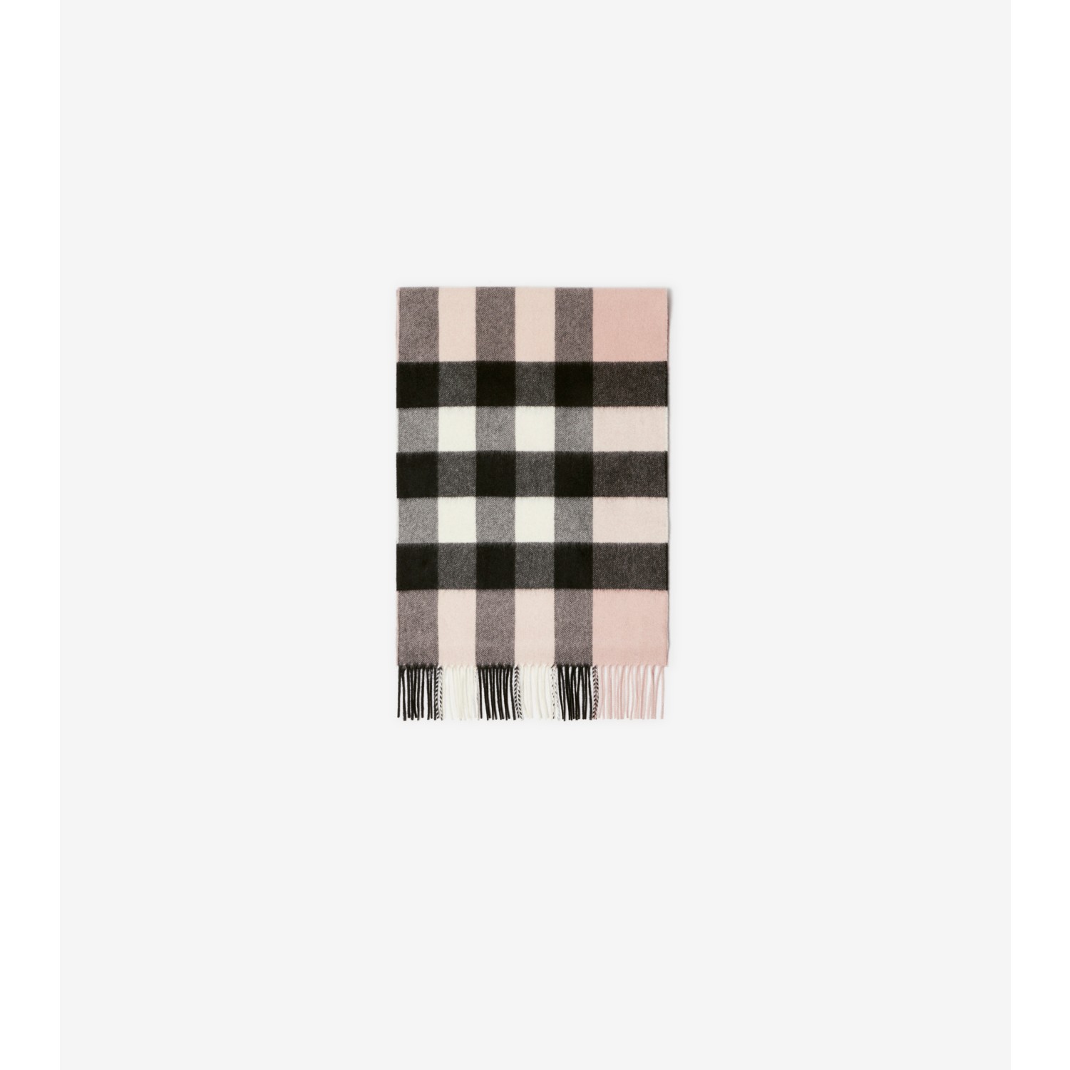 Check Cashmere Scarf in Ash rose Burberry Official