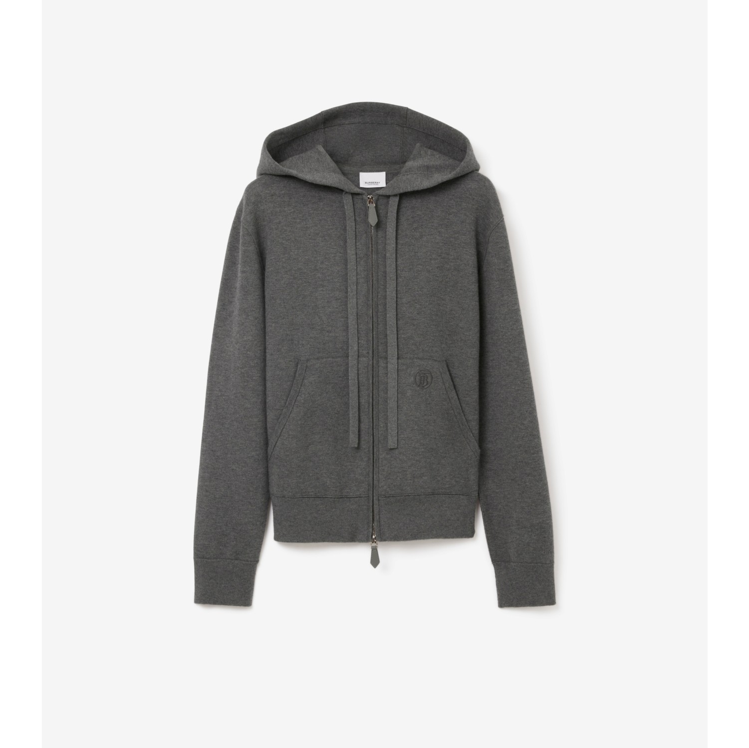 monogram fleece zip