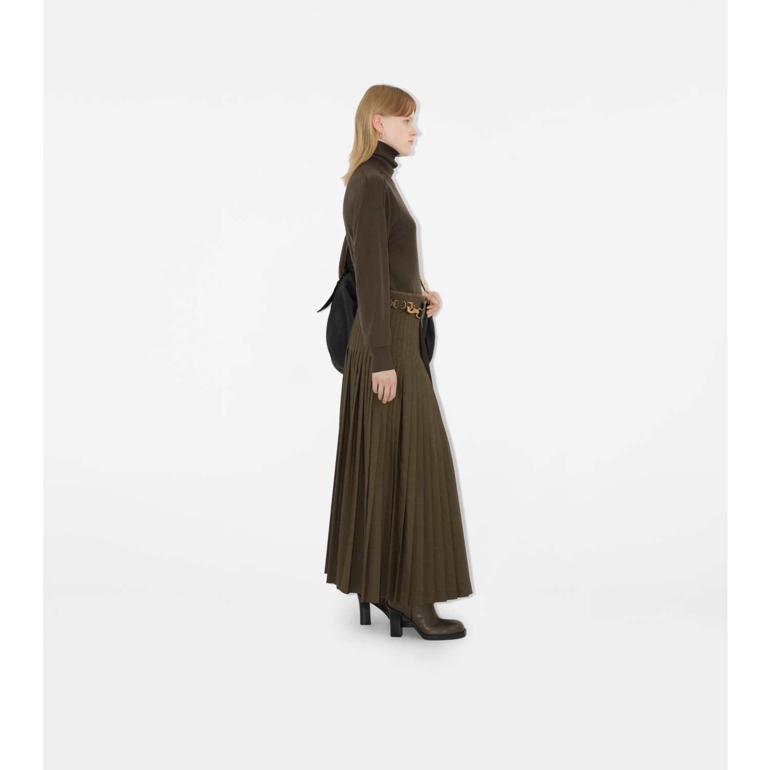 Wool Mohair Maxi Kilt