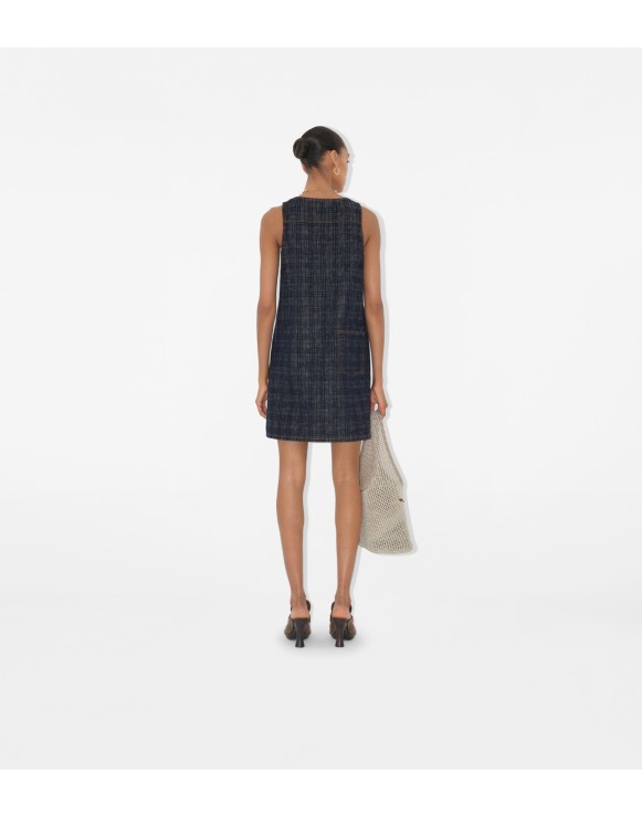 Check Denim Dress