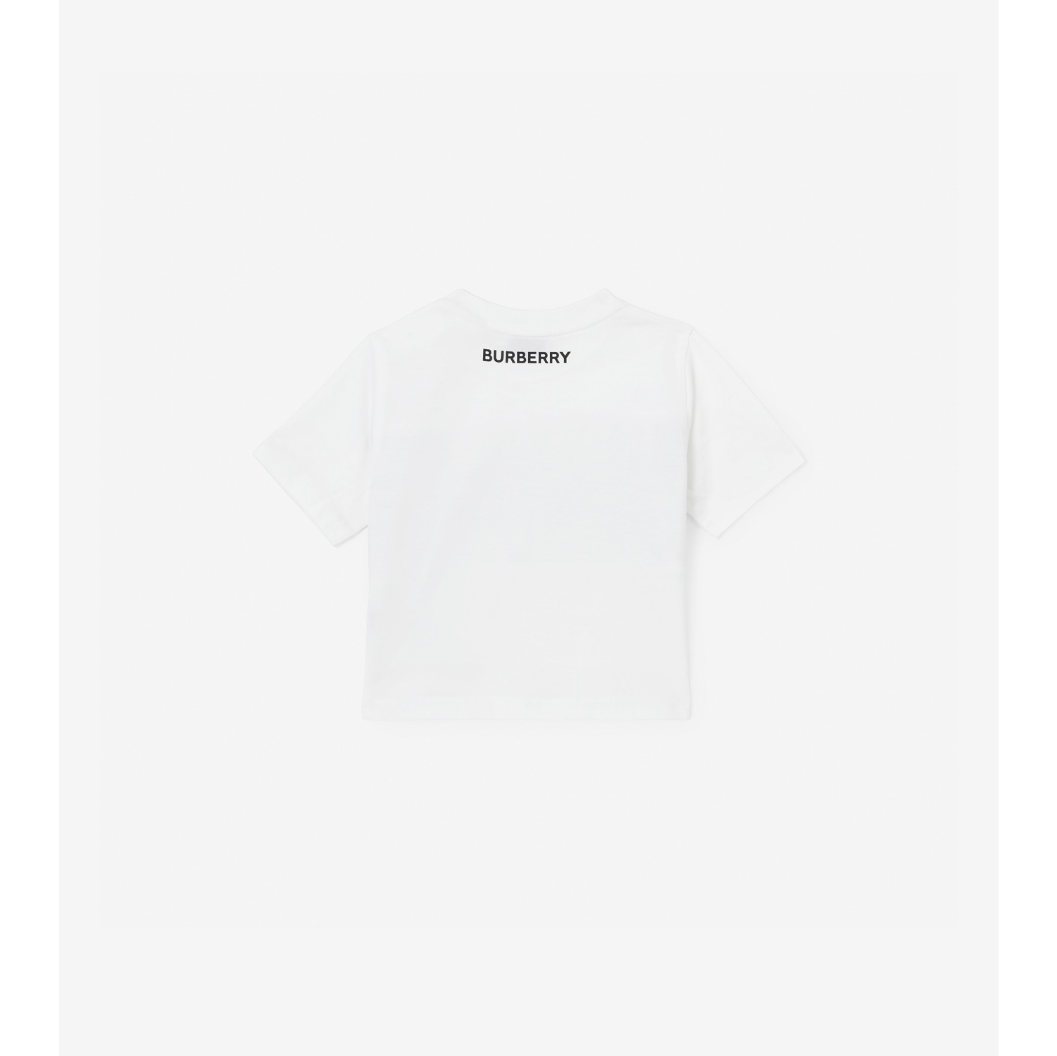 Vintage Check Panel Cotton T-shirt in White | Burberry® Official