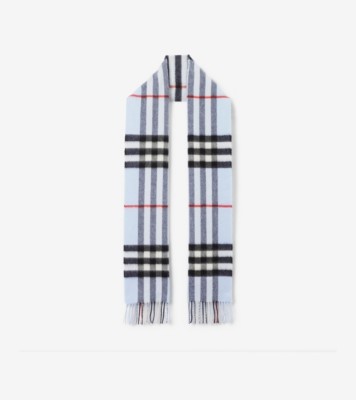 Burberry cashmere on sale scarf blue