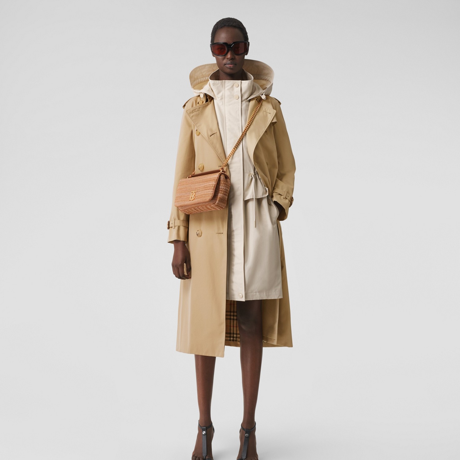 Trench Heritage long The Waterloo (Miel) - Femme | Site officiel Burberry®