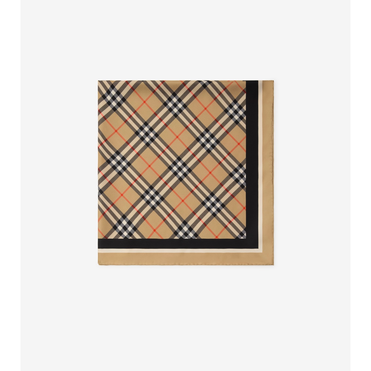 Check Silk Scarf - thumbnail 5