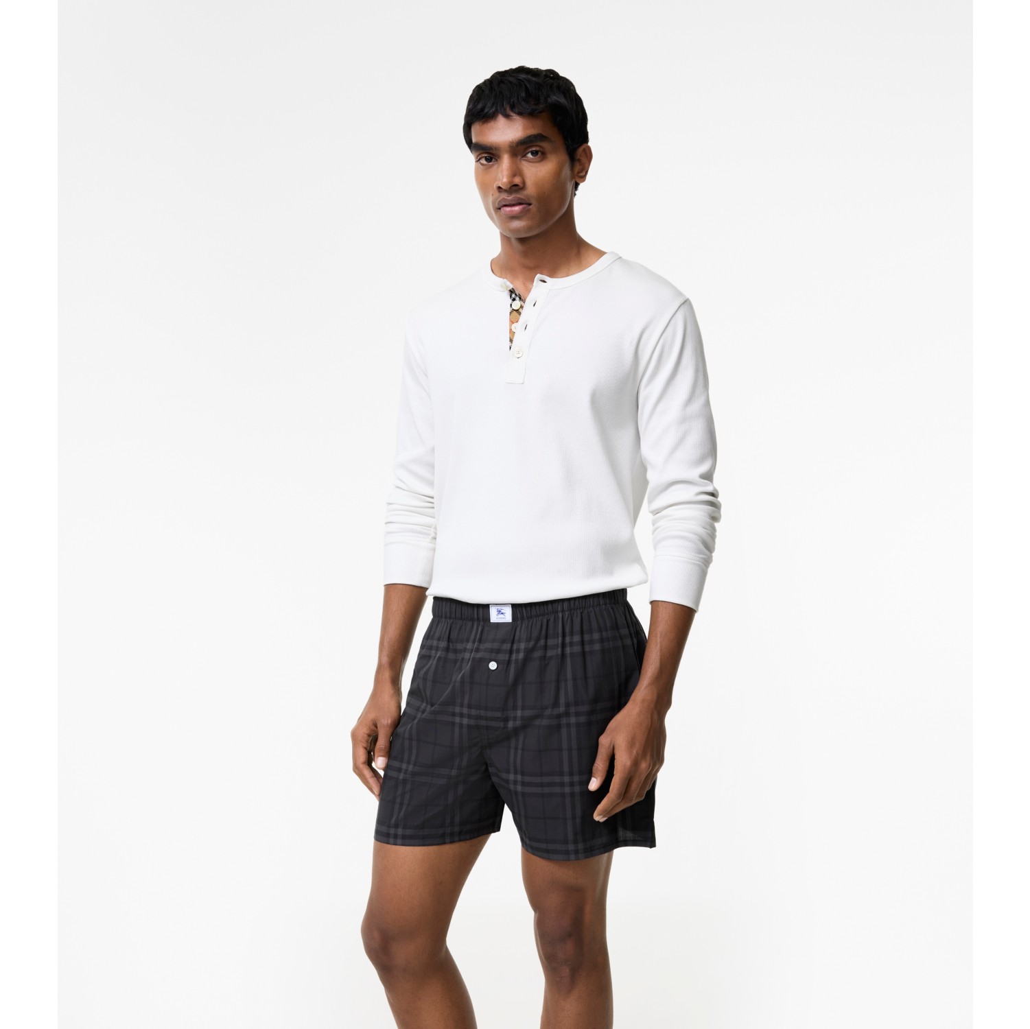 Check Cotton Boxer Shorts