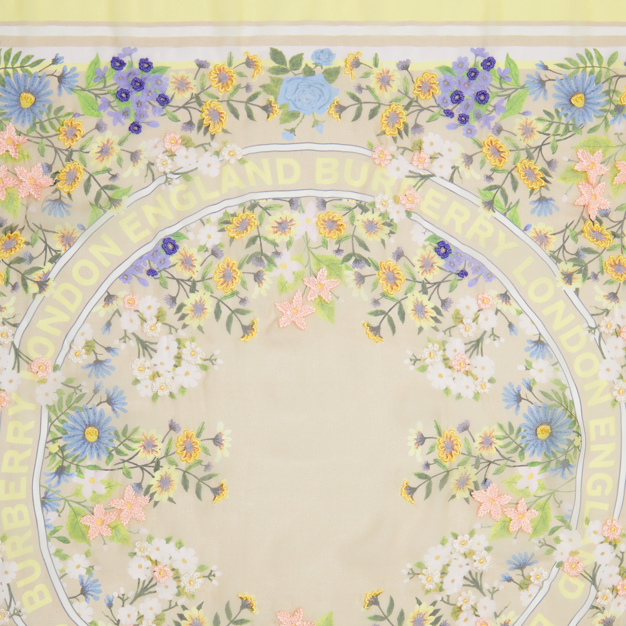 Foulard in seta con stampa floreale (Fulvo Tenue) | Sito ufficiale Burberry® - 2