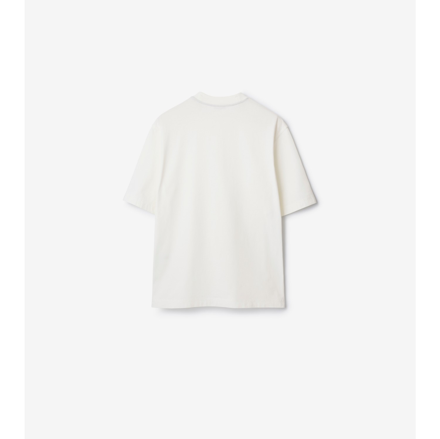 Cotton T-shirt in Salt - Men | Burberry® Official