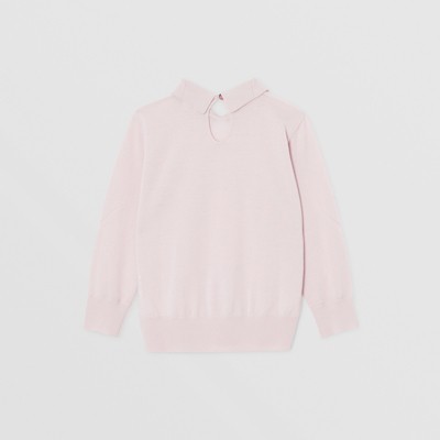 pink merino wool sweater