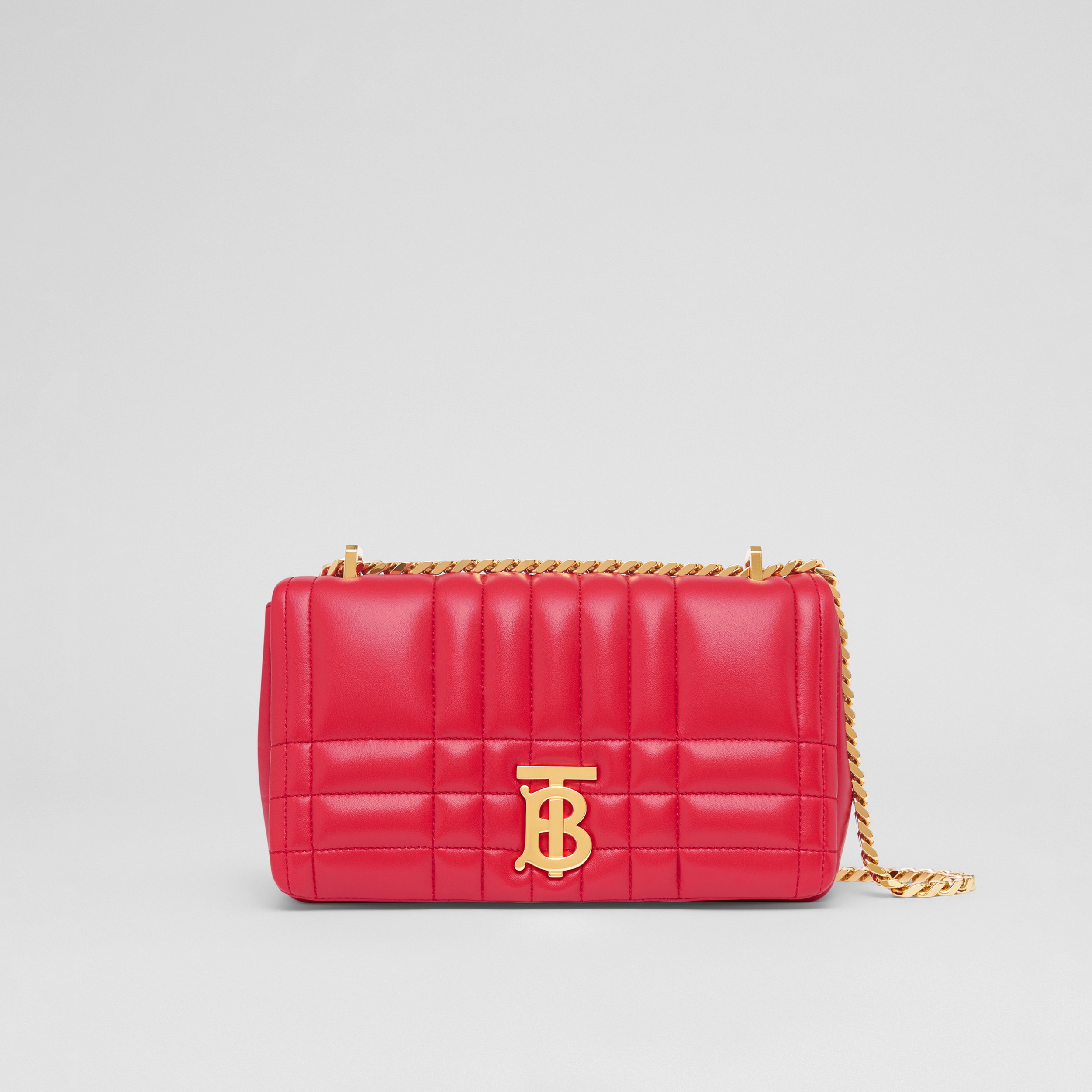 Quilted Leather Small Lola Bag in Bright Red - Women | Burberry® Official - 1