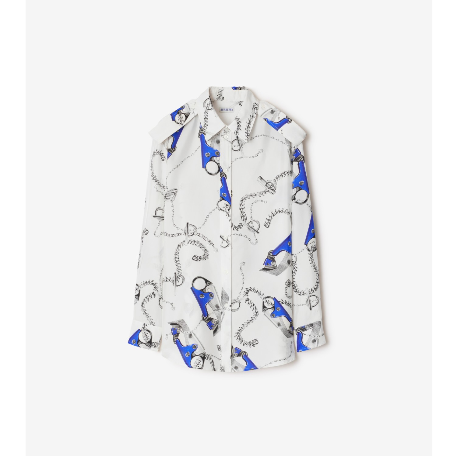 Burberry scarf print shirt deals