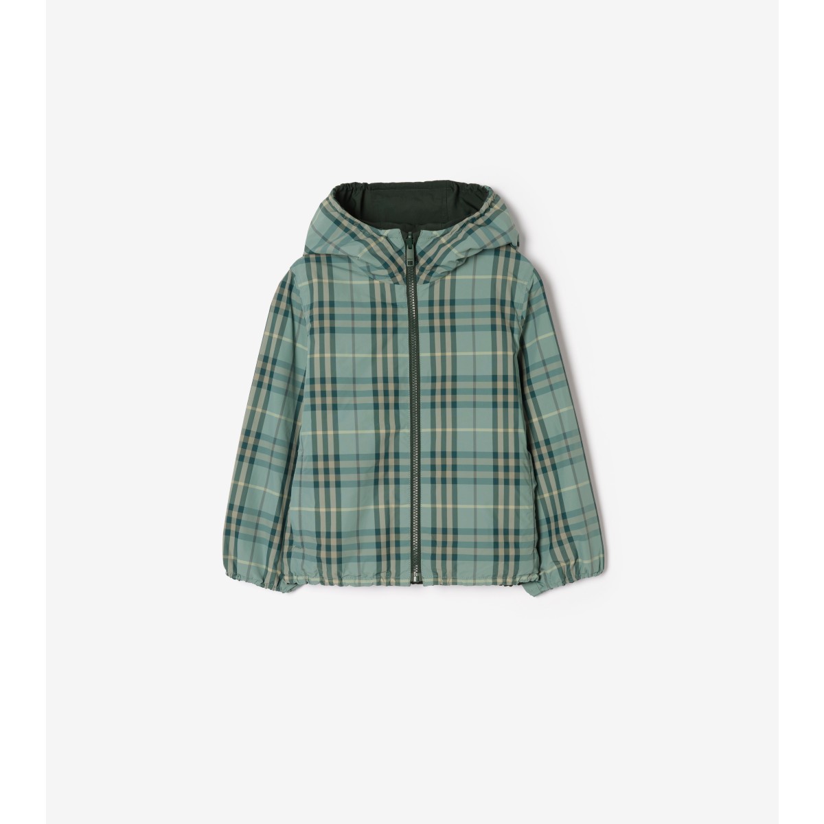  Check Reversible Hooded Jacket