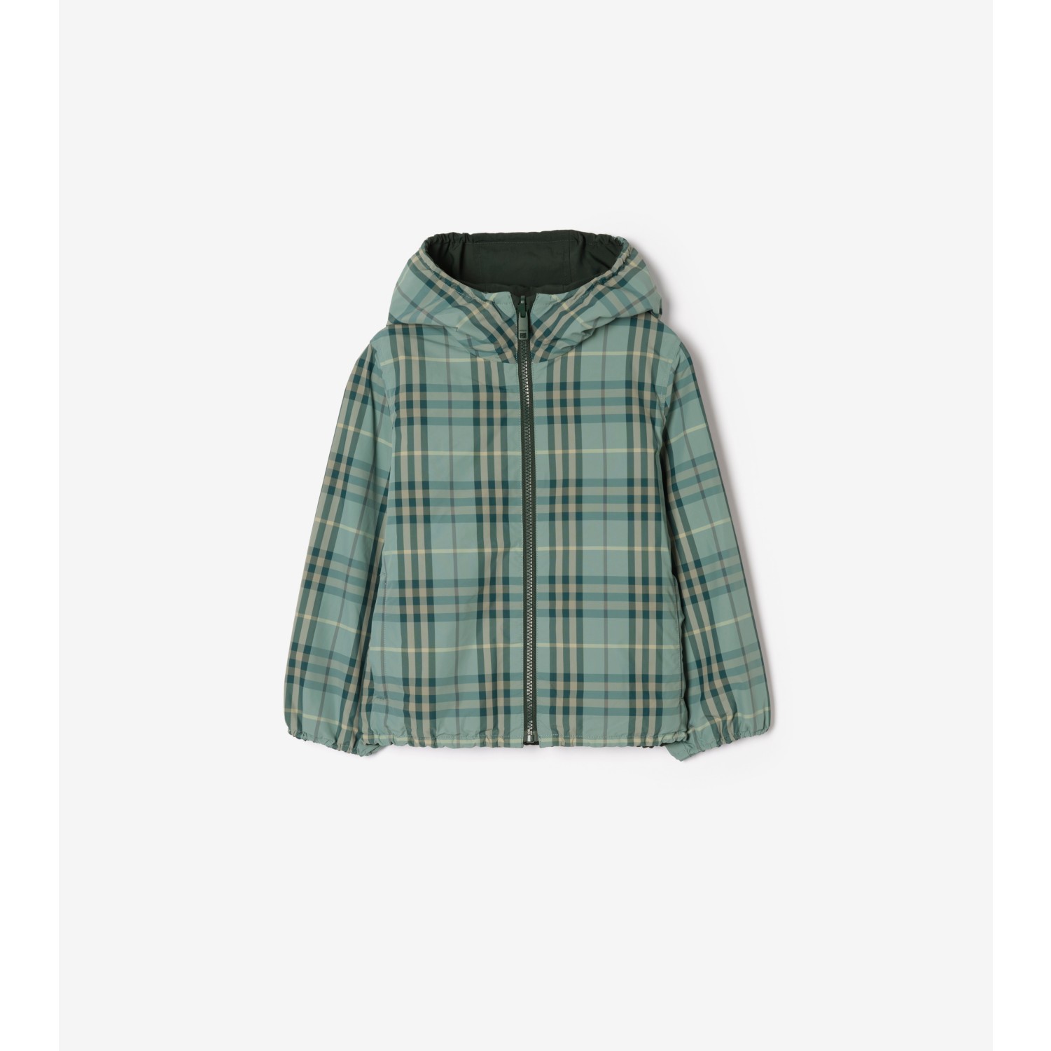 Reversible Check Hooded Jacket
