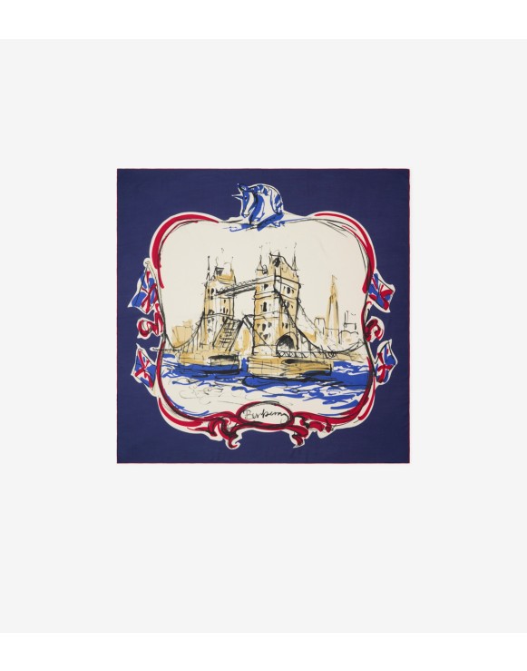 Tower Bridge Cashmere Silk Scarf
