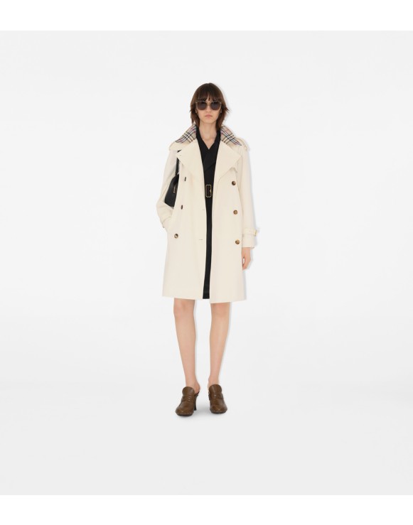 Mid-length Check Collar Castleford Trench Coat
