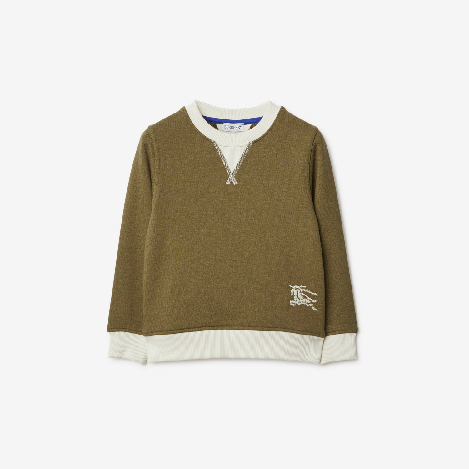 Two-tone Cotton Sweatshirt
