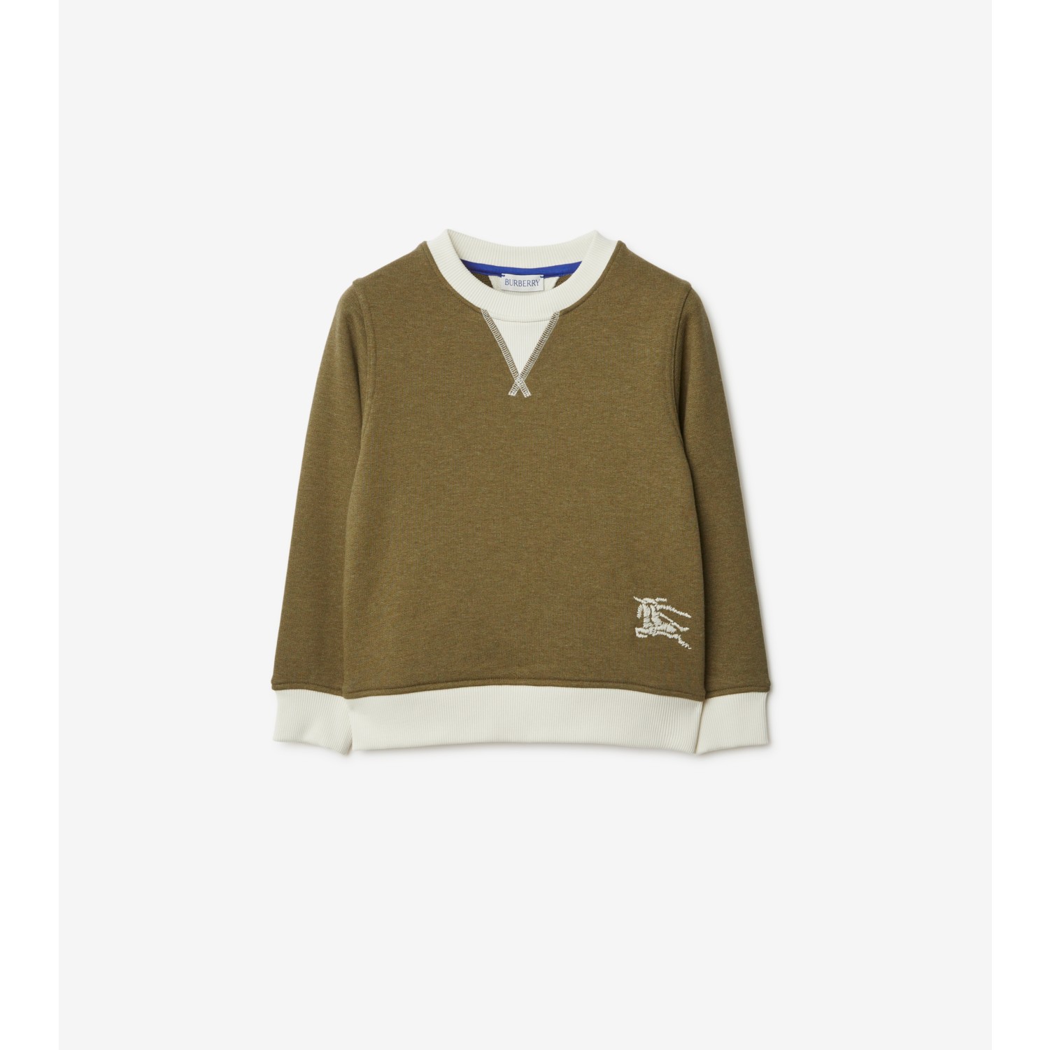 Two-tone Cotton Sweatshirt