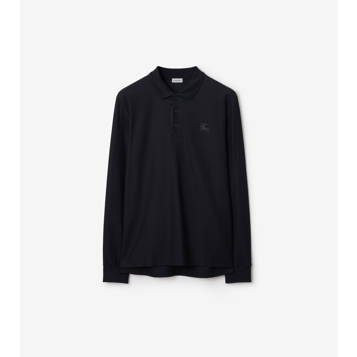  Check Long-sleeve Polo Shirt