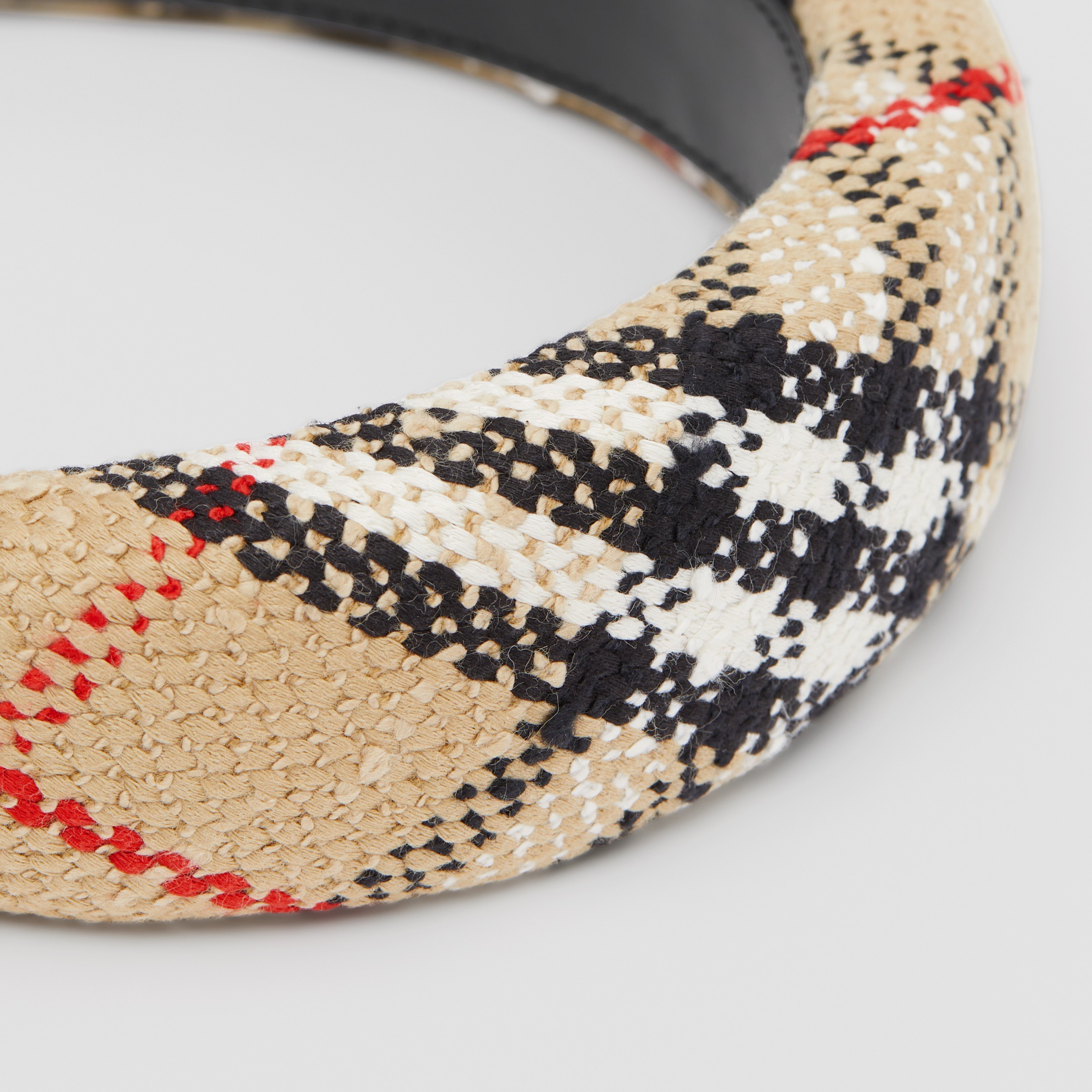 Vintage Check Bouclé Hairband in Archive Beige | Burberry® Official - 2