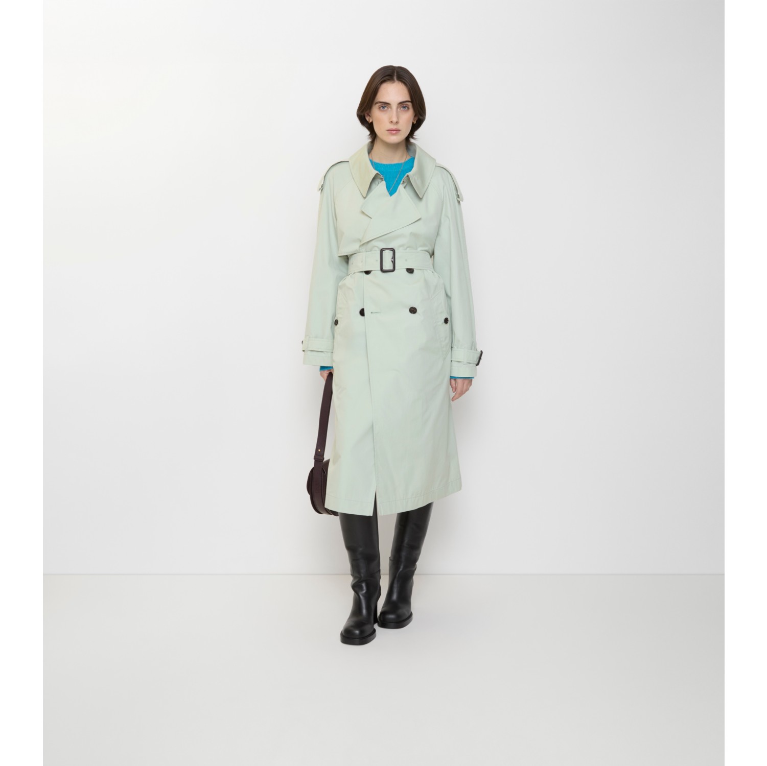 Long Cotton Canvas Fitzrovia Trench Coat